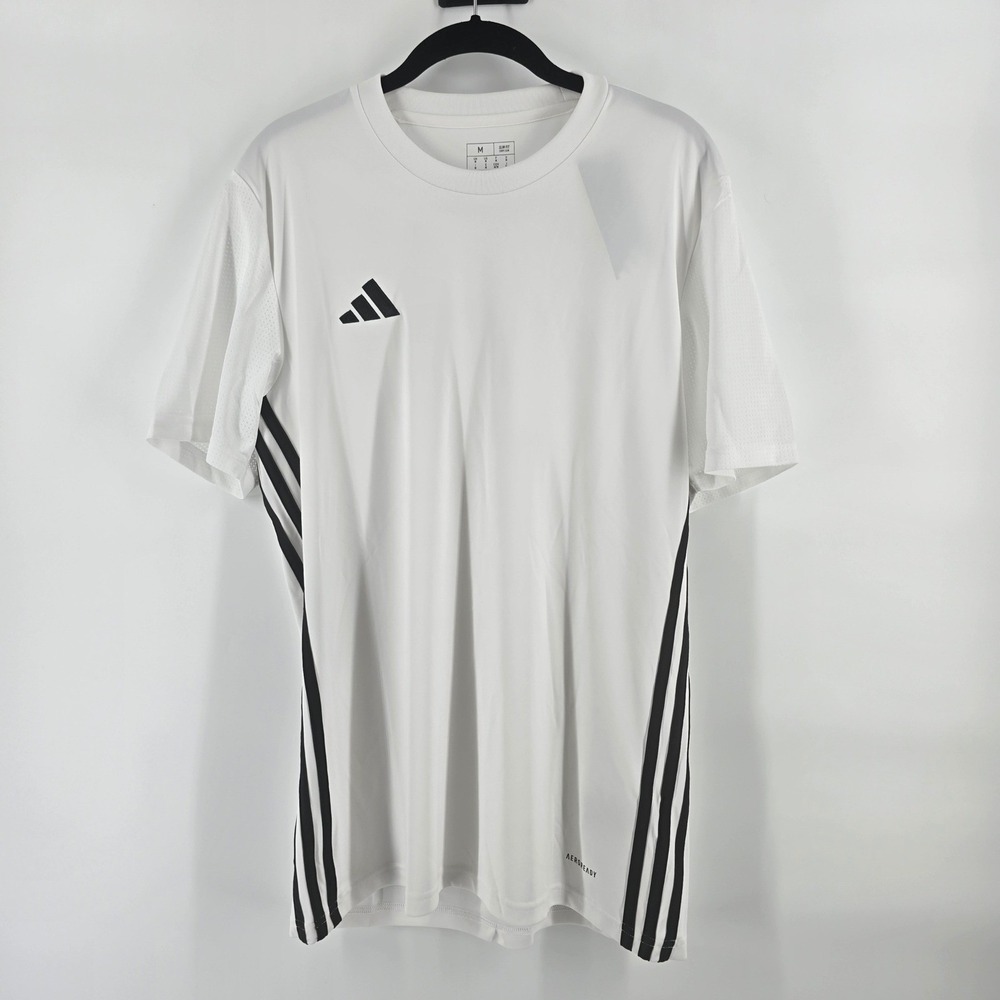 Adidas Tabela 23 Jersey Mens Medium White Black Slim Fit New with tags